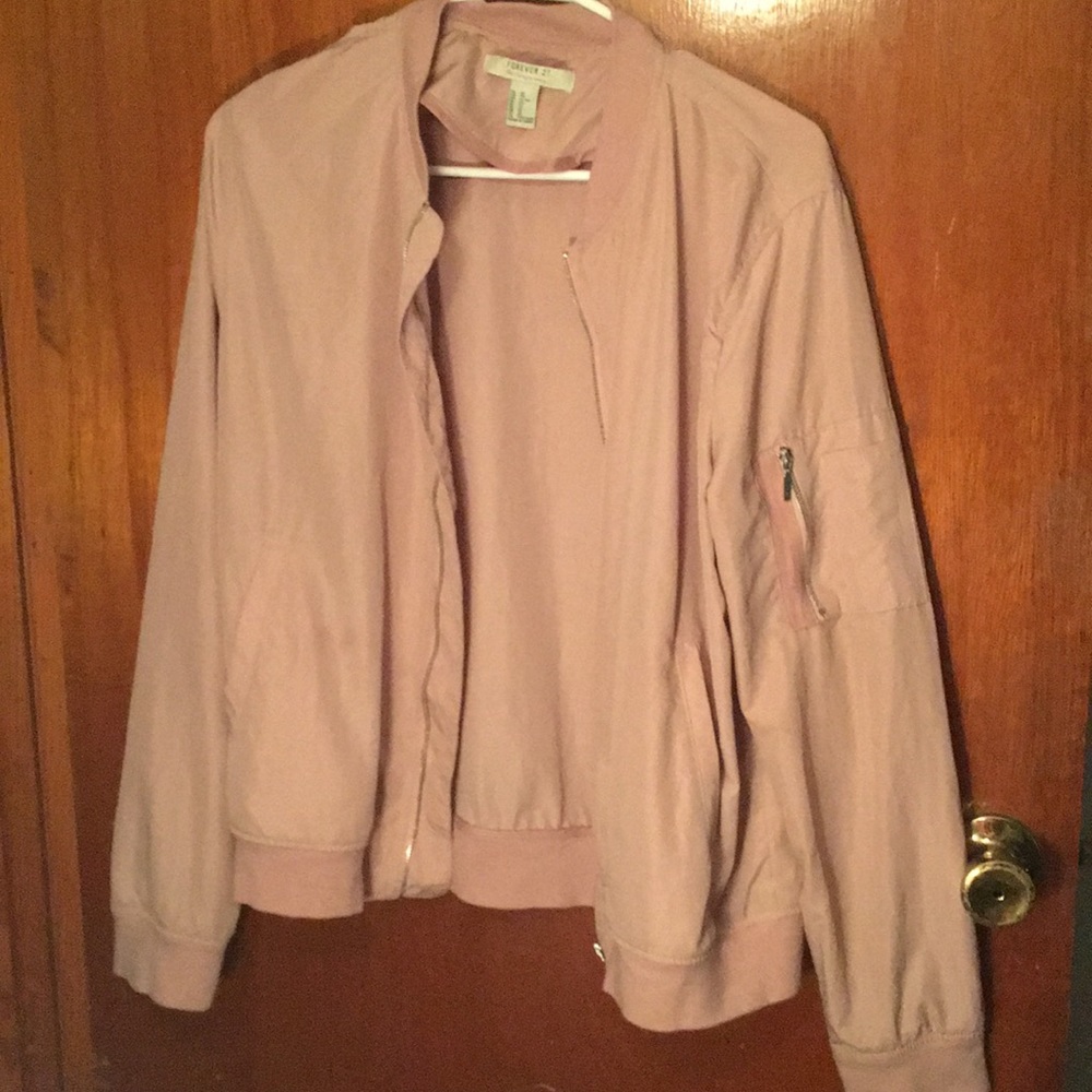Forever 21 Rose Pink Bomber Jacket